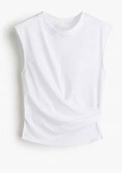 White Sleeveless Top for Work and Weekend Outfits
